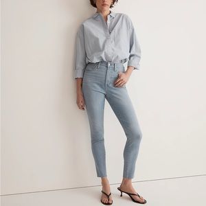 Madewell 10" High-Rise Skinny Crop Jeans in Charlemont Wash size 25
